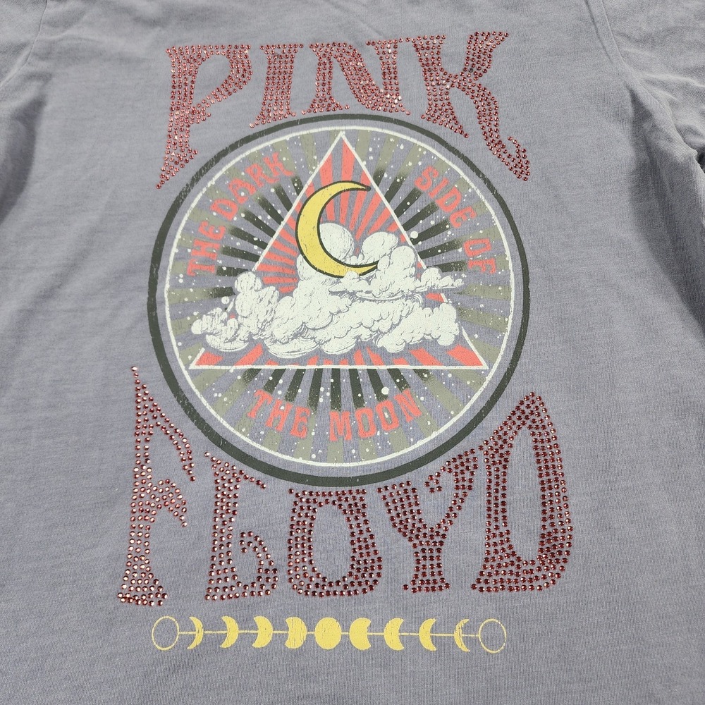 Buckle Pink Floyd T Shirt GIRLS SIZE L Graphic Band Rhinestone Purple